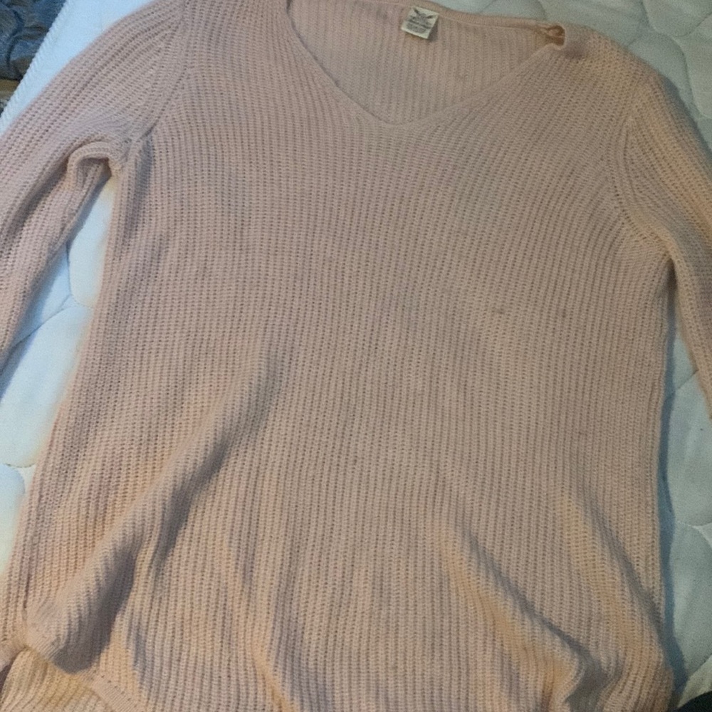 pink sweater